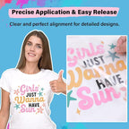 TECKWRAP Heat Transfer Mask for Heat Transfer Paper for T-Shirts 15PCS - Image 2