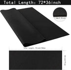 HaoFeijh Black Felt Fabric 72 * 36 Inch Wide 1.6mm, Soft Black Felt Sheets by - Image 2