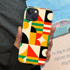 ZHEGAILIAN Case for iPhone 15, Geometric Colors Durable Shockproof Silicone + - Image 5