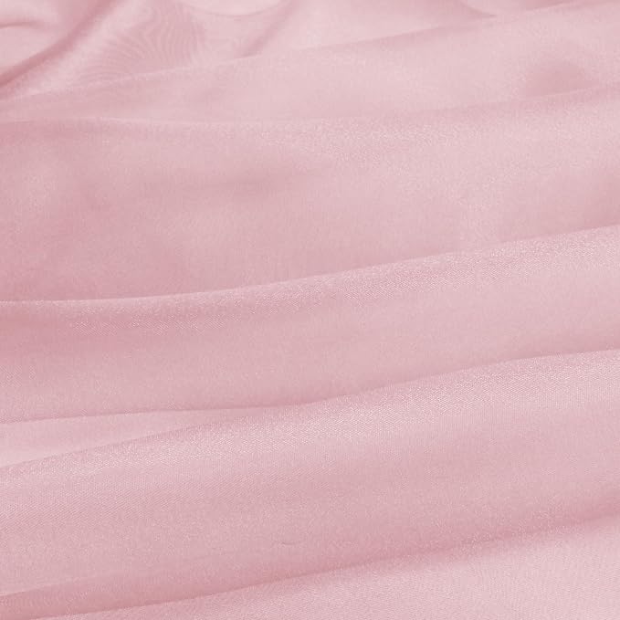 VACVELT Rose Gold Sheer Organza Fabric by The Yard 60" Wide | Semi-Transparent - Image 7