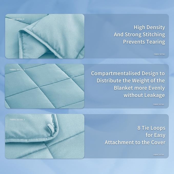 Topcee Weighted Blanket for Adults Twin Size Soft Cooling Heavy Blanket Sleeping - Image 5