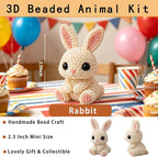 CJNEJGT Kid Friendly 3D Beaded Animal DIY Kit, Stress Relief Leisure DIY Bead - Image 2