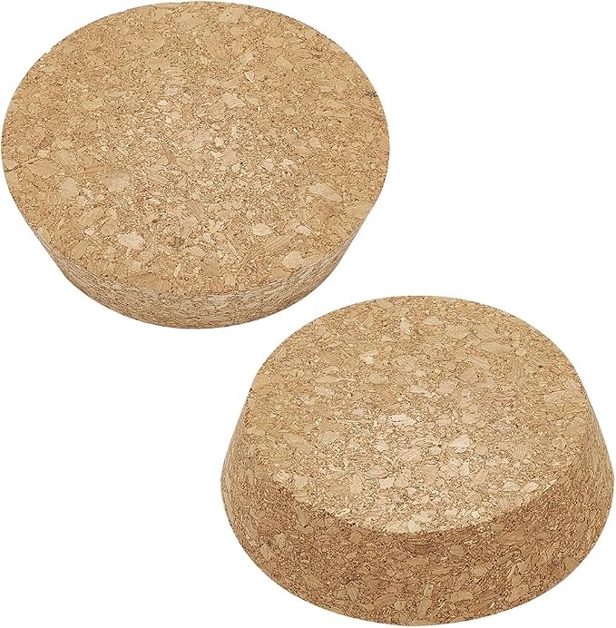 BENECREAT 2pcs Cork Stoppers, Tapered Wine Cork Plugs by BENECREAT