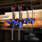 WORKPRO Mini Bar Clamps for Woodworking, 4-Piece One-Handed Clamp/Spreader - Image 9