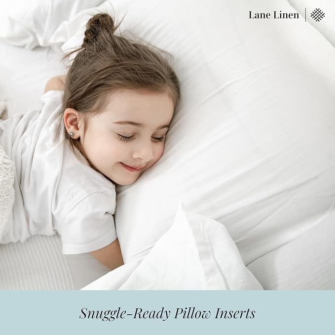 LANE LINEN Bed Pillows Standard Size Set of 2, Medium Soft Support Gusseted - Image 8