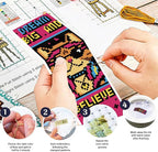 ACRNIGHEET 6PCS Cross Stitch Bookmark Kit - Image 4