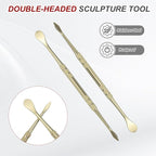HARFINGTON 11pcs Wax Carving Tool 4.75" Double-Headed Stainless Steel Sculpture - Image 4