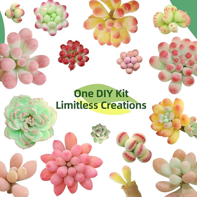 Microland Crafts for Teens Succulents Flower Making Kit, Teen Crafts Air Dry - Image 6