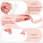 Yeaqee 100 Pcs Acrylic Bookmark Blanks Clear Bookmarks Acrylic Tags - Image 3