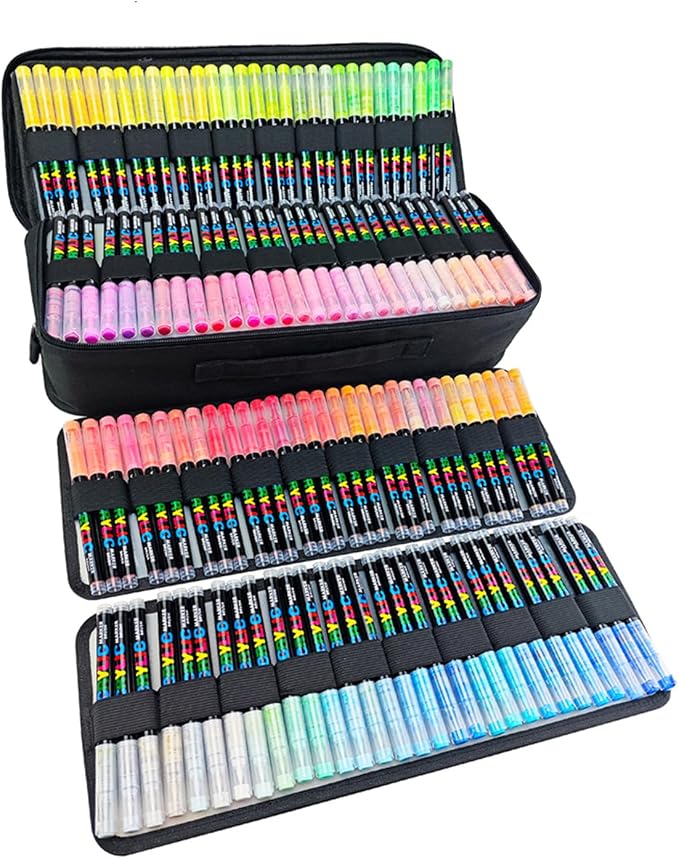 288 Colors Bag Acrylic Paint Markers Set, Soft Flexible Brush Markers - Image 5