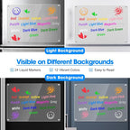 24 Liquid Chalk Markers 12 Colors - Image 3