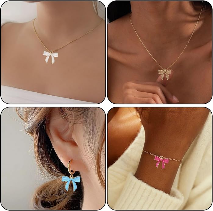 Bow Charms for Bracelet Jewelry Making Cute Bracelet Charms | 18Pcs, Bow Charms - Image 6