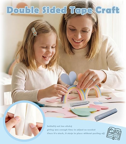 Scrapbooking Double Sided Tape Roller, Gift Wrapping, Photo Mounting, School - Image 8