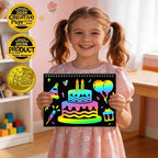 ZMLM Scratch Paper Art-Crafts Gift: 2 Pack Rainbow Notebooks Supplies Toys - Image 2