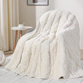 Drewin Weighted Blanket for Adults Queen Size 15 lbs, Soft Fuzzy Jacquard by Home