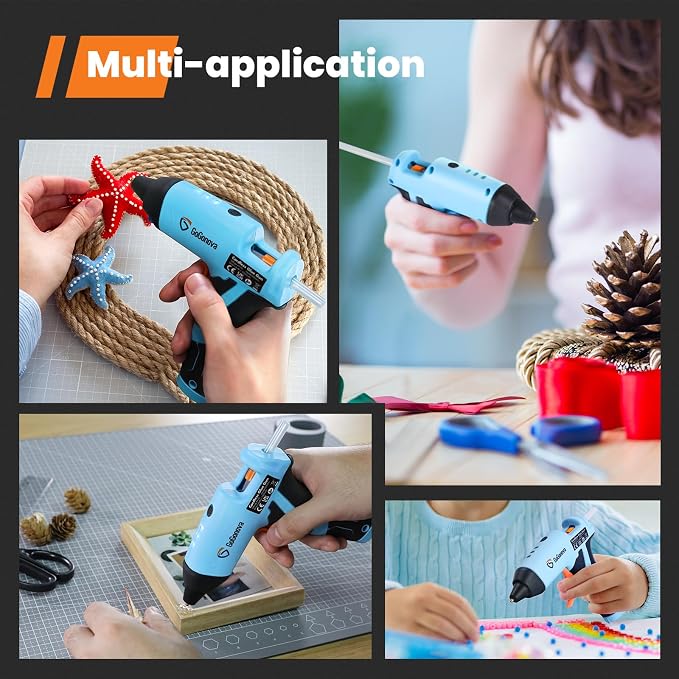 GoGonova Cordless Hot Glue Gun, 15s Fast Preheating - Image 6