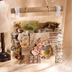 180 Sheets Vintage Fabric Texture Scrapbook Paper, 3.1x5.5 Aesthetic Lace & - Image 7