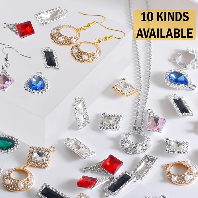 stino 40/48Pcs Paired Crystal Pendants Charms - Image 6