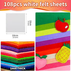 IOOLEEM Pre-Cut Craft Felt Squares - Image 2
