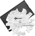 ZeeDix Metal Fillet Weld Gauge Set | Stainless Steel Welding Inspection Gauge by ZeeDix