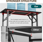TEMI Small Computer Desk Folding Table - Image 7