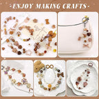 200-260PCS TINKRSTUFF Assorted Brown Acrylic Beads - Image 5