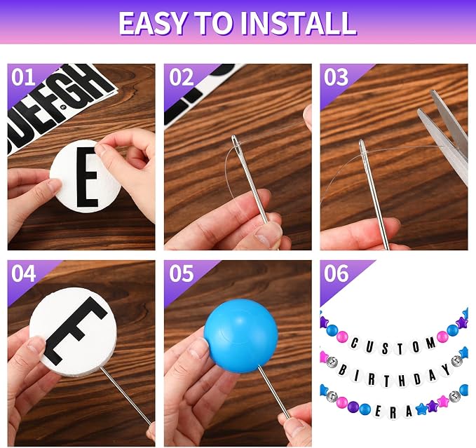 Simgoing Classroom Decor DIY Giant Friendship Bracelet Garland Teacher Table - Image 5