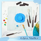 Nuanchu Glass Muller for Making Paint, 2.95 in Muller Art Supplies for Artists - Image 4