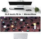 Desk Pad Anime Black Pom Poms Gaming Mouse Pad Large Star Designs Desk Office - Image 4