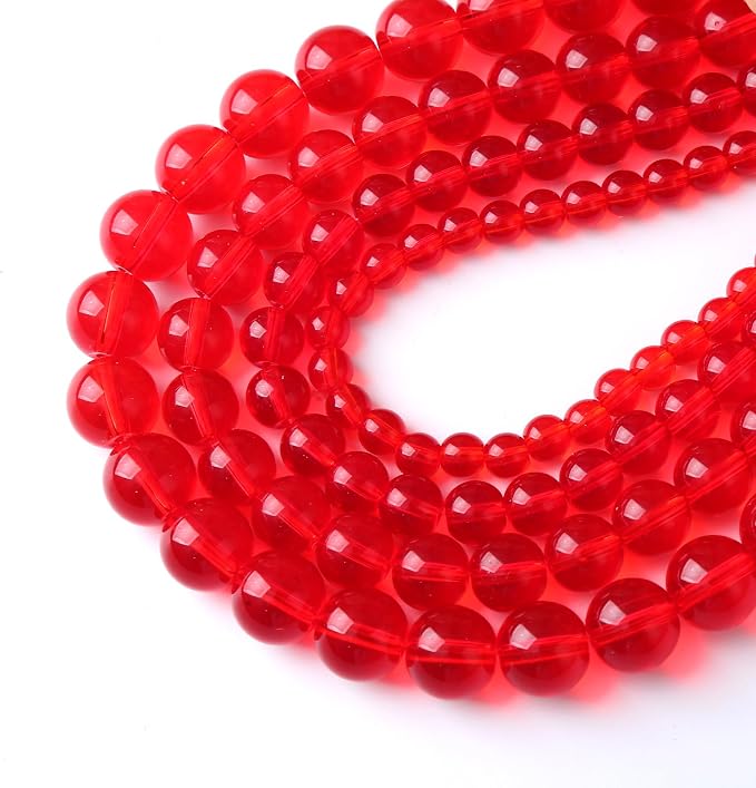 12mm 32pcs Red Glass Crystal Beads Stone - Image 3