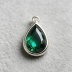 Emerald Green Color Cubic Zirconia Loose Beads Unset - Image 5