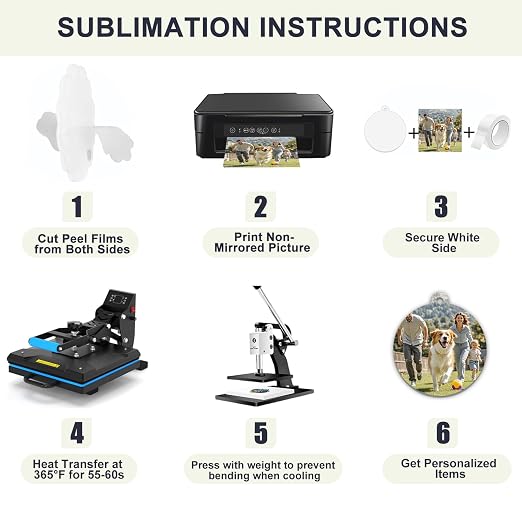 3 Pack Sublimation Acrylic Blanks Sheets 12"x16", 1/6" Thick White Acrylic - Image 5