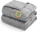 Kivik Weighted Blanket 12 lbs for Adults, Minky Dot Heavy Blankets, Microfiber by Kivik