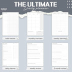Productivity 3-month Planner Undated Daily Weekly Monthly Planner - Image 3