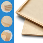 Falling in Art 2 Pack 10x10'' Unfinished Gallery Birch Wood Canvas Panels | - Image 5
