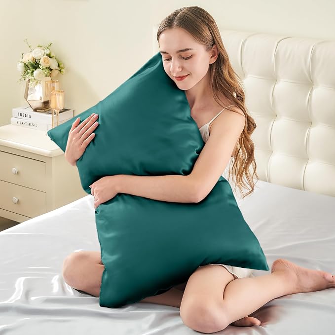 INFIIXSO Mulberry Silk Pillow Cases King Size Set of 2, Silk Pillowcase - Image 3