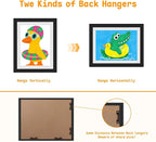 2 Pack Kids Artwork Frames Changeable 8.5 x 11 Inch Children Art Projects - Image 5