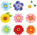 54Pcs Spring Flower Cutouts Bulletin Board Decorations Summer Floral Paper by PAIVSUN