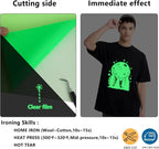 HTVVETUR Glow in The Dark HTV Heat Transfer Vinyl Roll 12 Inch by 5 Feet Iron - Image 5