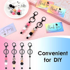 Sasylvia 60 Pcs Beadable Keychain Bars Bulk Making Kit 20 Beaded Keychain 20 - Image 5