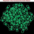 Keychain Clasp Keychain Clip Accessories Bulk 60pcs Colorful Lobster Claw Clasps - Image 2