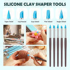 Thyrflen 18PCS Silicone Clay Sculpting Tools, Silicone Painting Brushes Kit - Image 2