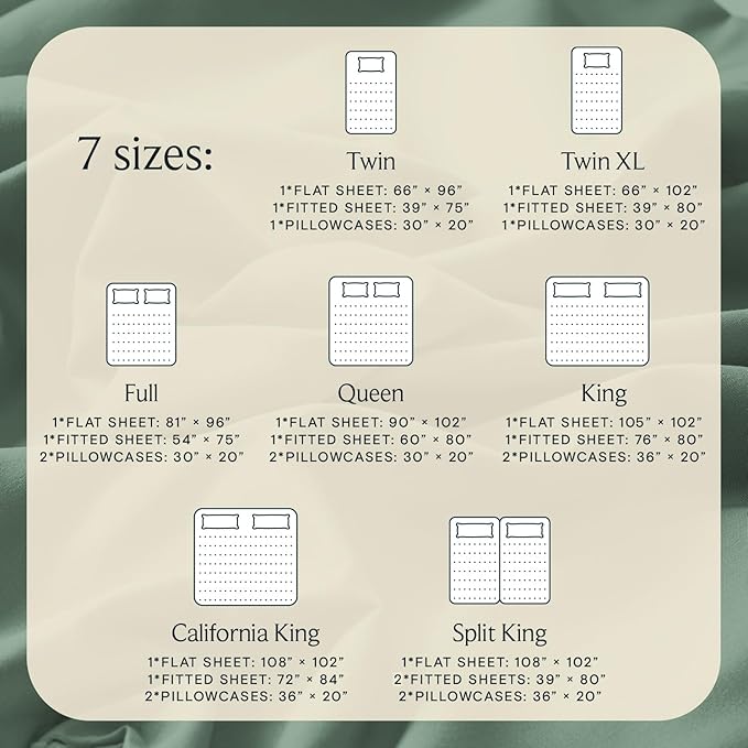 LuxClub 5 PC Split King Sheet Set, Breathable Luxury Bed Sheets, Deep Pockets - Image 4
