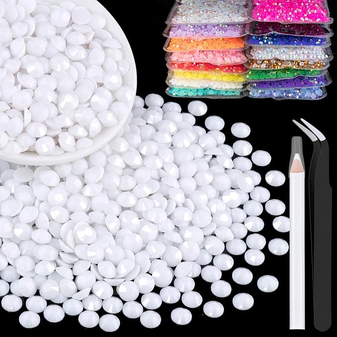 4000pcs 4mm Resin Rhinestones Bulk by BELLEBOOST