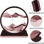 rysnwsu 3D Dynamic Sand Art Liquid Motion, Moving Sand Art Picture Round Glass - Image 3