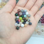 720pcs 6mm Natural Round Stone Beads Gemstone Beading Hole Size 1mm Crystal - Image 5