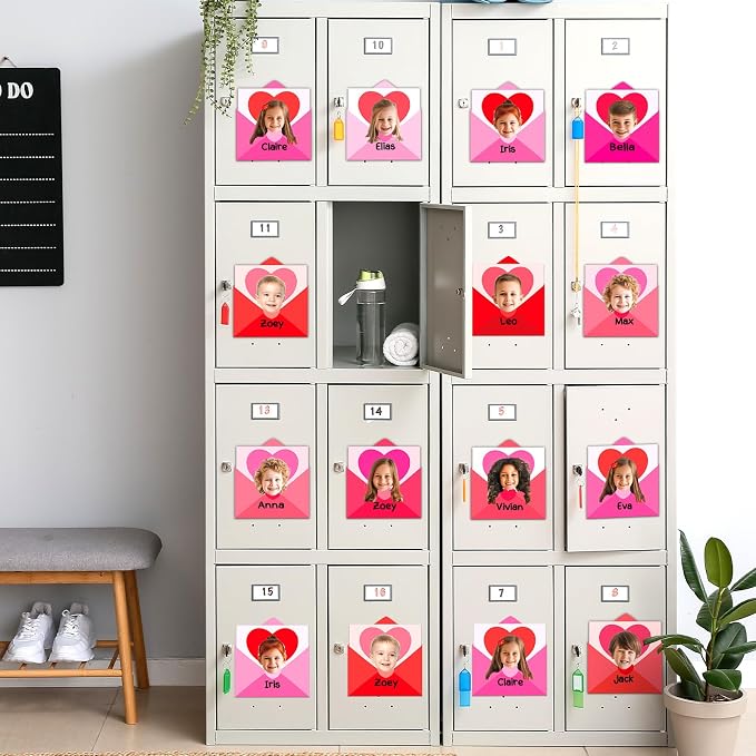 60pcs Valentine's Day Theme DIY Cutouts Heart Envelope Bulletin Board - Image 5