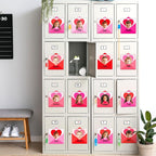 60pcs Valentine's Day Theme DIY Cutouts Heart Envelope Bulletin Board - Image 5