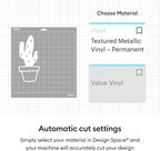 Cricut Textured Metallic Permanent Vinyl 6ft Luxe Sampler - Image 7