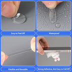 JANYUN 140 Pcs Clear Sticky Tack Dots, 25 mm Putty Clear Tape - Image 5